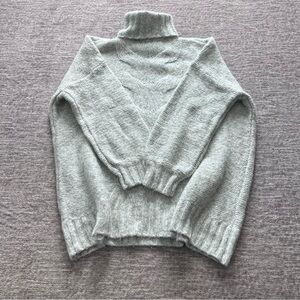Aerie Light Gray Turtleneck Sweater